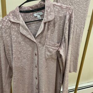 Nicole Miller Dusty Pink Leopard Pajama Set